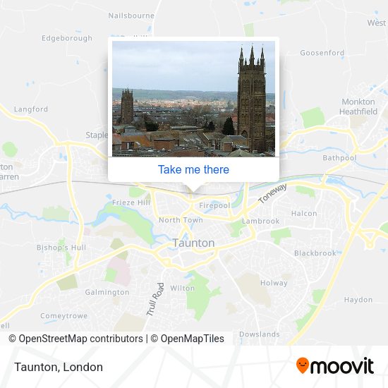 Taunton map