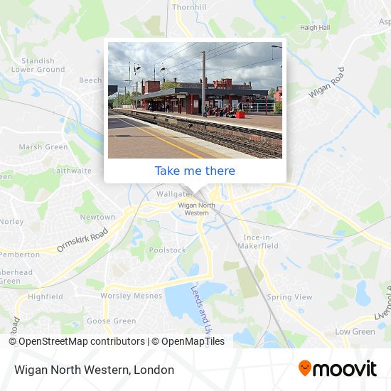 Wigan North Western map