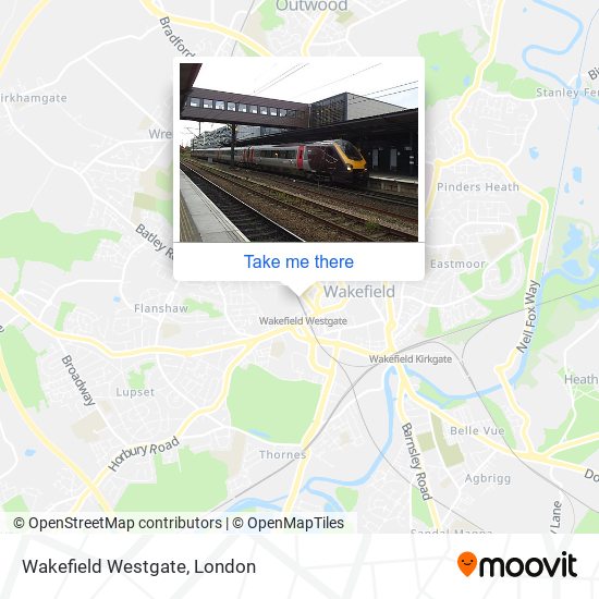 Wakefield Westgate map