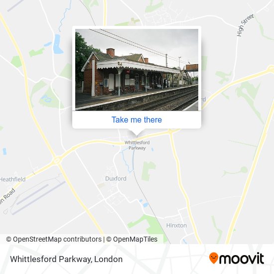 Whittlesford Parkway map