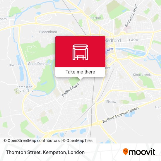 Thornton Street, Kempston map