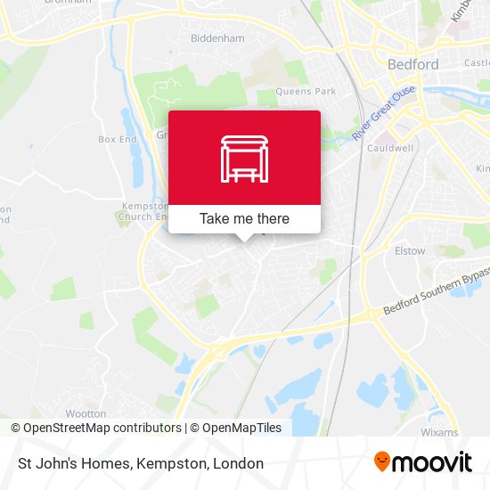 St John's Homes, Kempston map