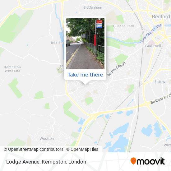 Lodge Avenue, Kempston map