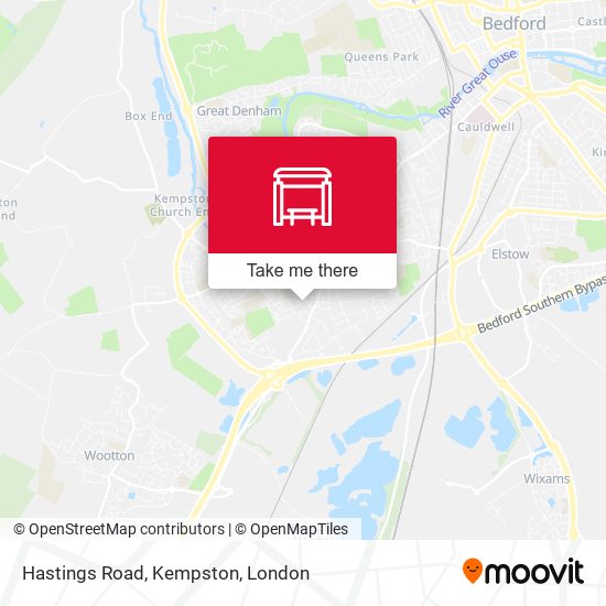 Hastings Road, Kempston map