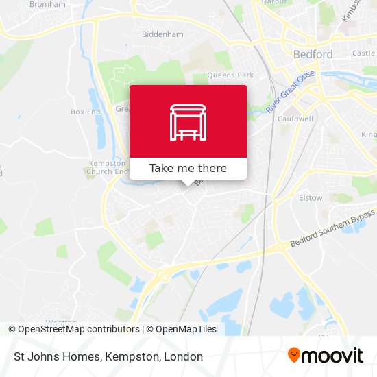 St John's Homes, Kempston map