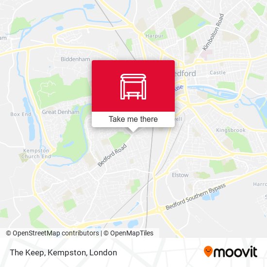 The Keep, Kempston map