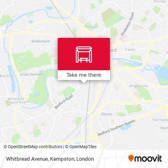 Whitbread Avenue, Kempston map