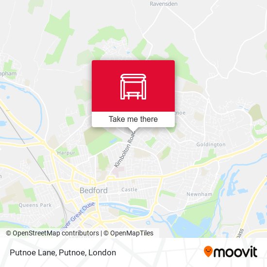 Putnoe Lane, Putnoe map