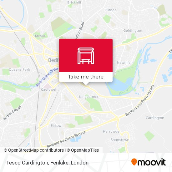 Tesco Cardington, Fenlake map