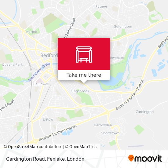 Cardington Road, Fenlake map