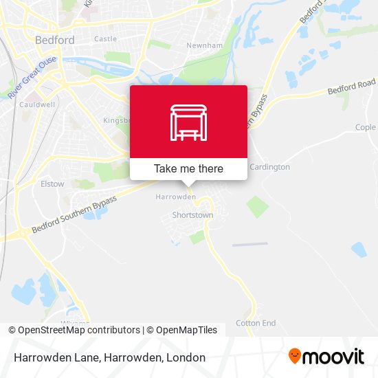 Harrowden Lane, Harrowden map