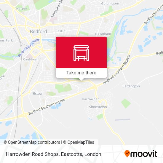 Harrowden Road Shops, Eastcotts map