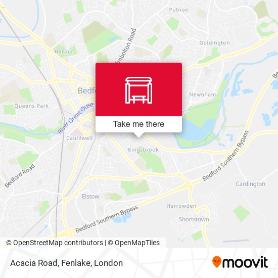 Acacia Road, Fenlake map