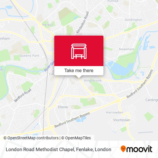 London Road Methodist Chapel, Fenlake map