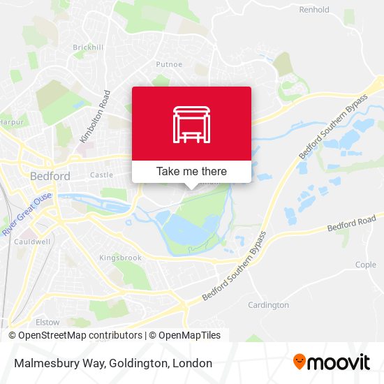 Malmesbury Way, Goldington map