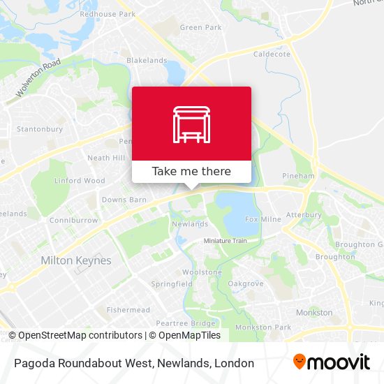 Pagoda Roundabout West, Newlands map