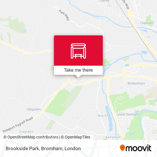 Brookside Park, Bromham map