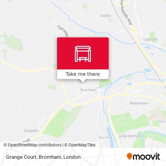 Grange Court, Bromham map