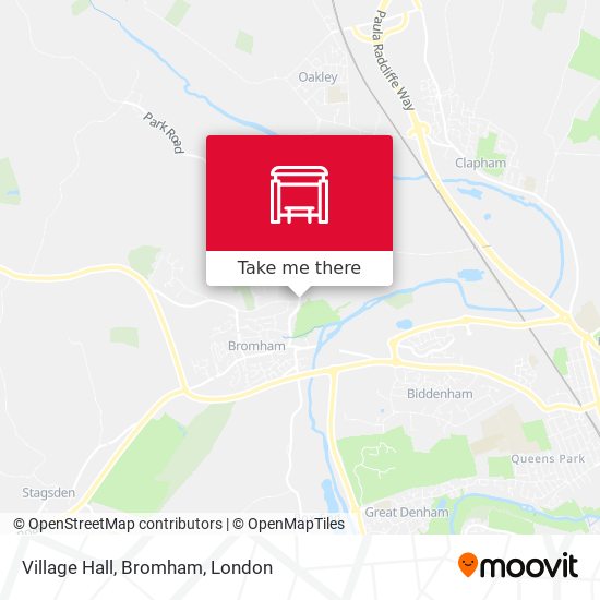 Village Hall, Bromham map
