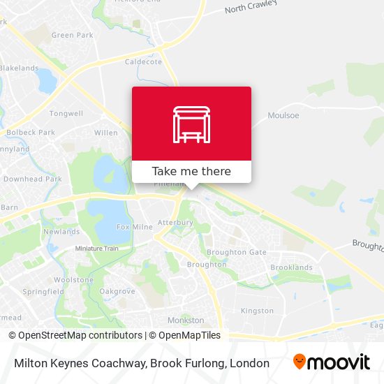 Milton Keynes Coachway, Brook Furlong map