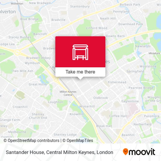 Santander House, Central Milton Keynes map