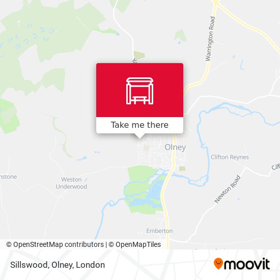 Sillswood, Olney map