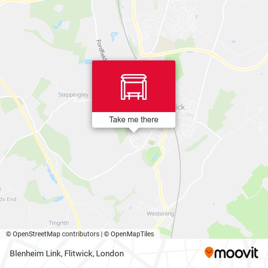 Blenheim Link, Flitwick map