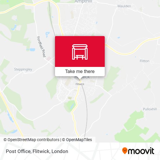 Post Office, Flitwick map