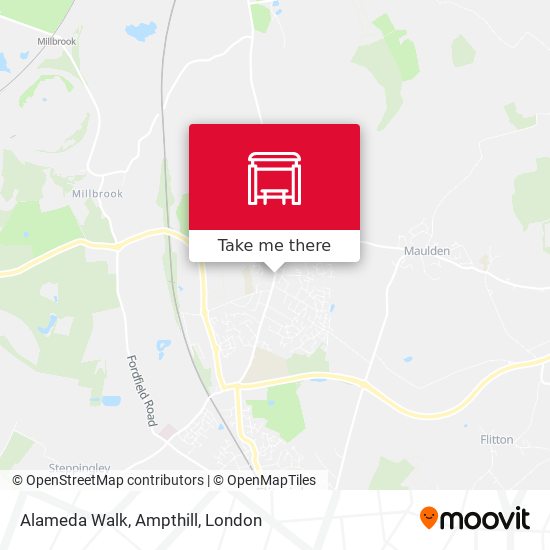 Alameda Walk, Ampthill map