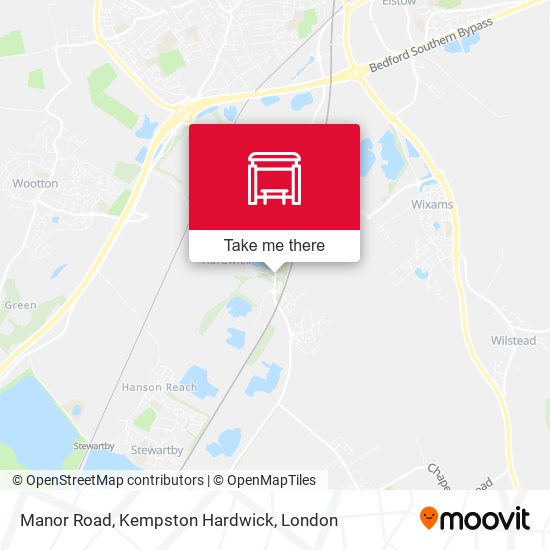 Manor Road, Kempston Hardwick map