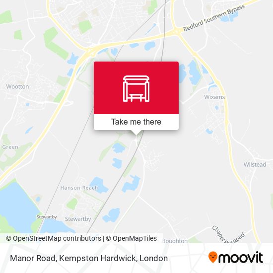 Manor Road, Kempston Hardwick map