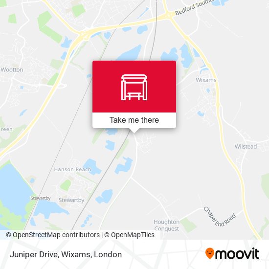 Juniper Drive, Wixams map