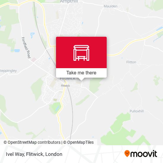 Ivel Way, Flitwick map