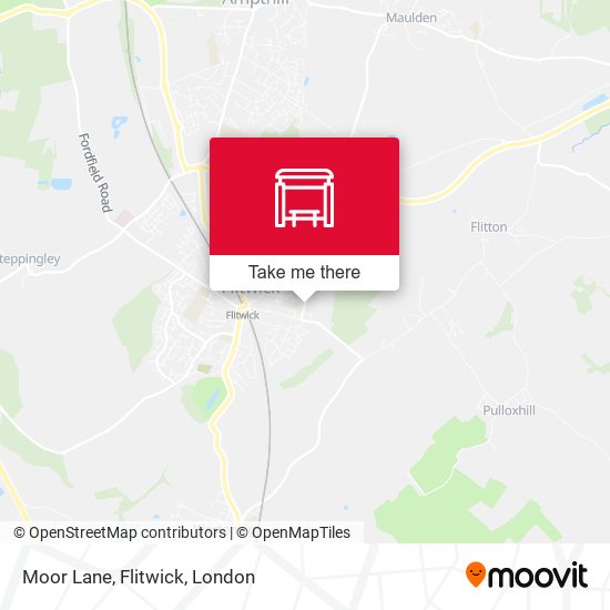 Moor Lane, Flitwick map