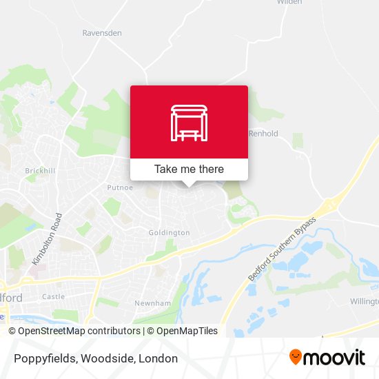 Poppyfields, Woodside map