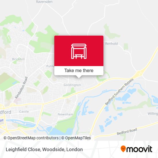 Leighfield Close, Woodside map