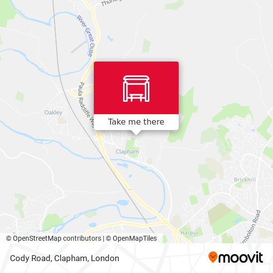 Cody Road, Clapham map