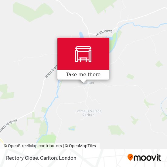 Rectory Close, Carlton map