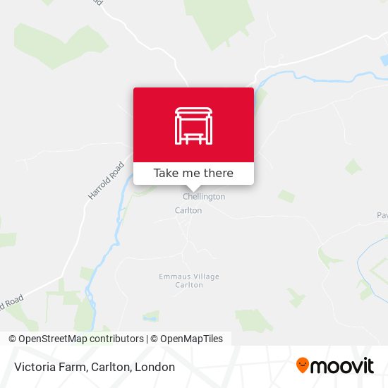 Victoria Farm, Carlton map