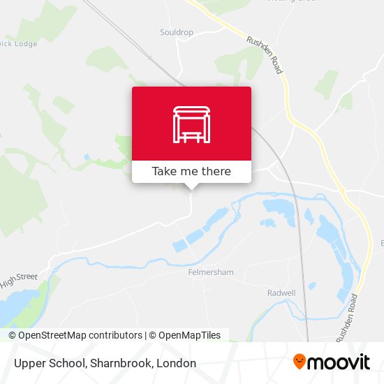 Upper School, Sharnbrook map