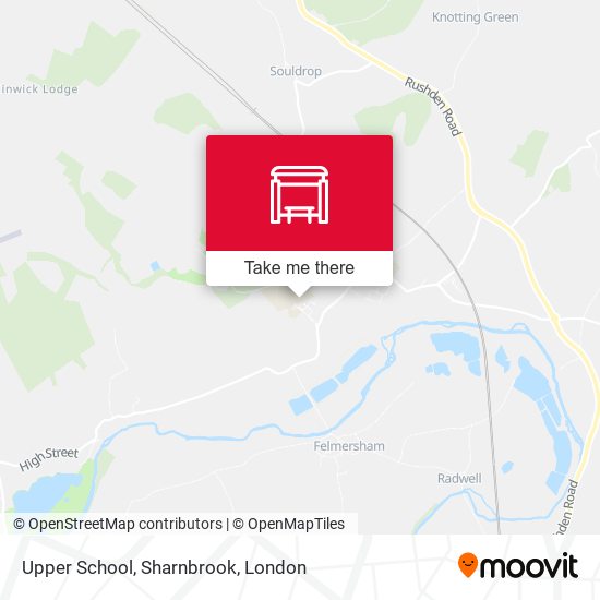 Upper School, Sharnbrook map