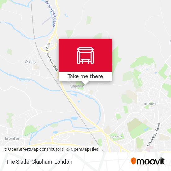 The Slade, Clapham map