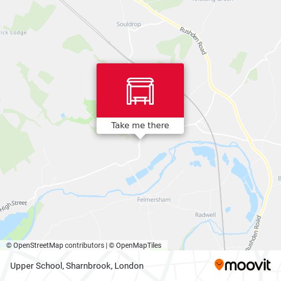 Upper School, Sharnbrook map