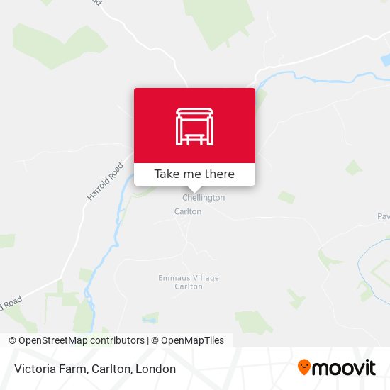 Victoria Farm, Carlton map