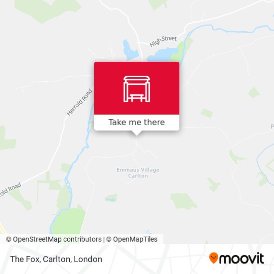 The Fox, Carlton map