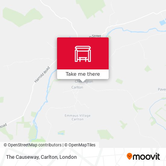 The Causeway, Carlton map