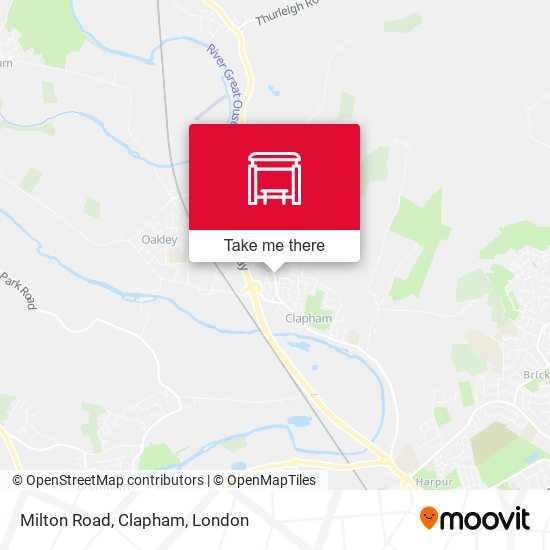 Milton Road, Clapham map