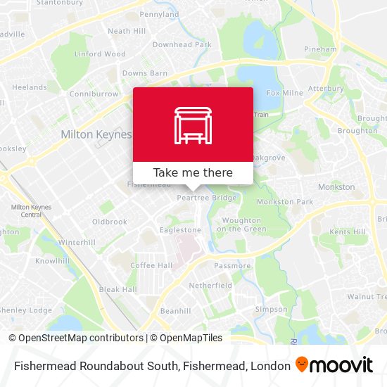 Fishermead Roundabout South, Fishermead map