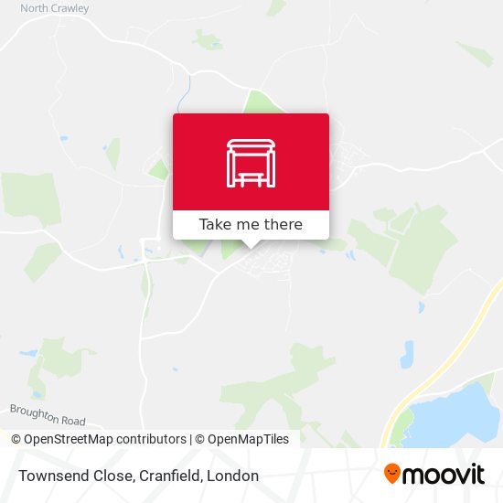 Townsend Close, Cranfield map