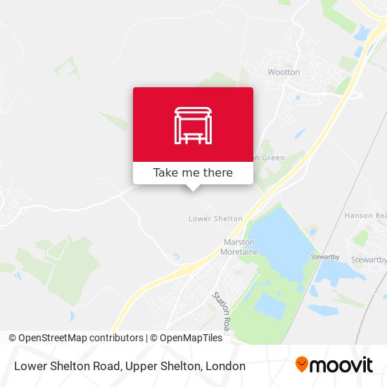 Lower Shelton Road, Upper Shelton map
